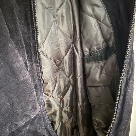 Vintage NHL Chicago Blackhawks Suede Leather Bomber Jacket - Picture 4 of 6